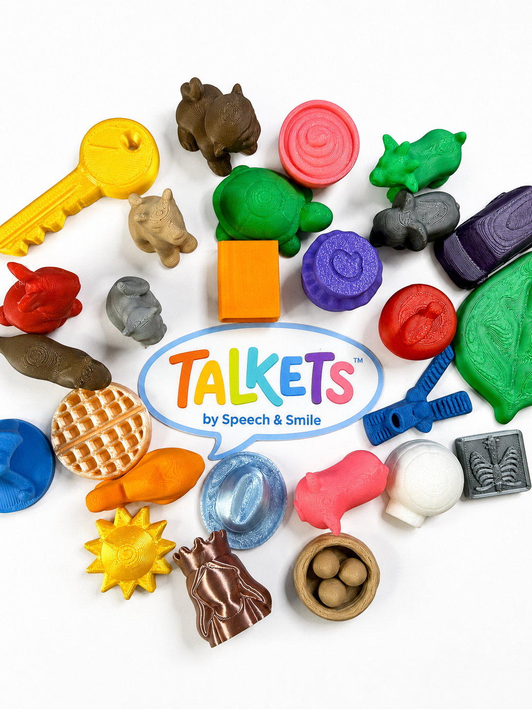 Alphabet Book with 26 Mini Objects | Talkets™ Alphabet Set | Speech Therapy | Letter Sounds Learning | Preschool Literacy Kit