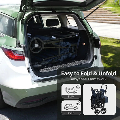 Momfann Stroller Wagon for Kids – 2-Seater All-Terrain Baby Wagon