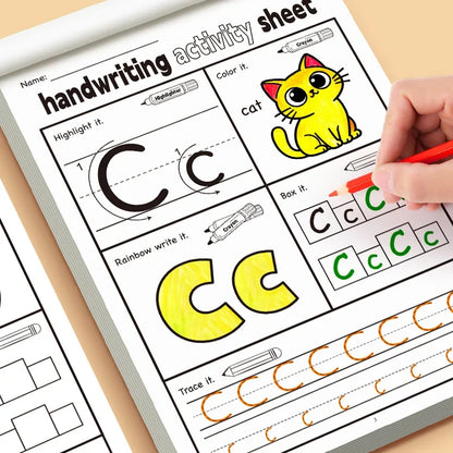 Fun Activity Copybook | English Letter Handwriting Exercise Book for Kids