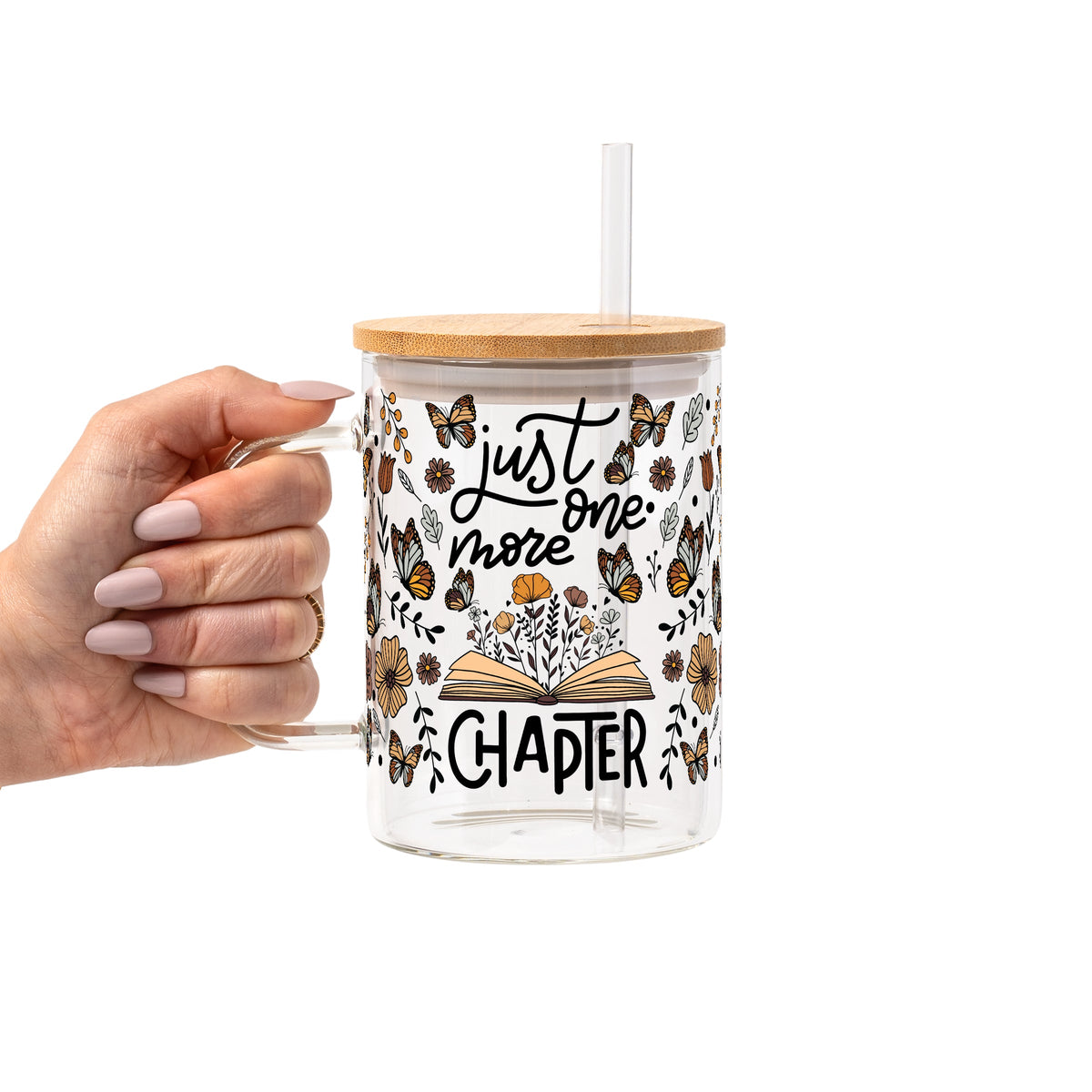 Just One More Chapter Glass Cups