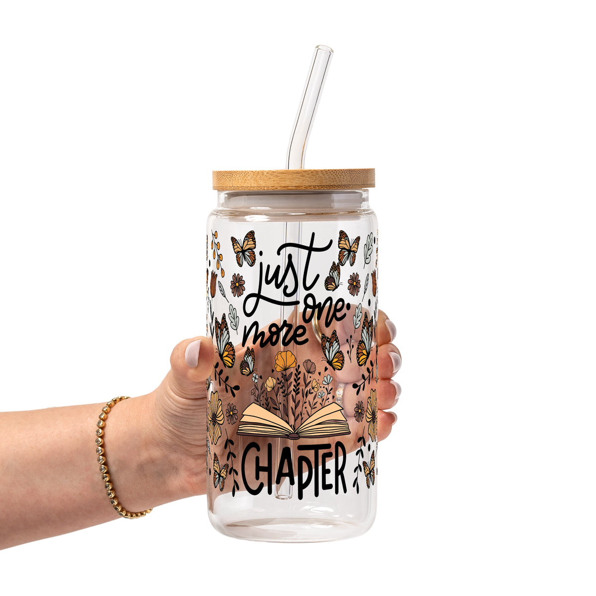 Just One More Chapter Glass Cups