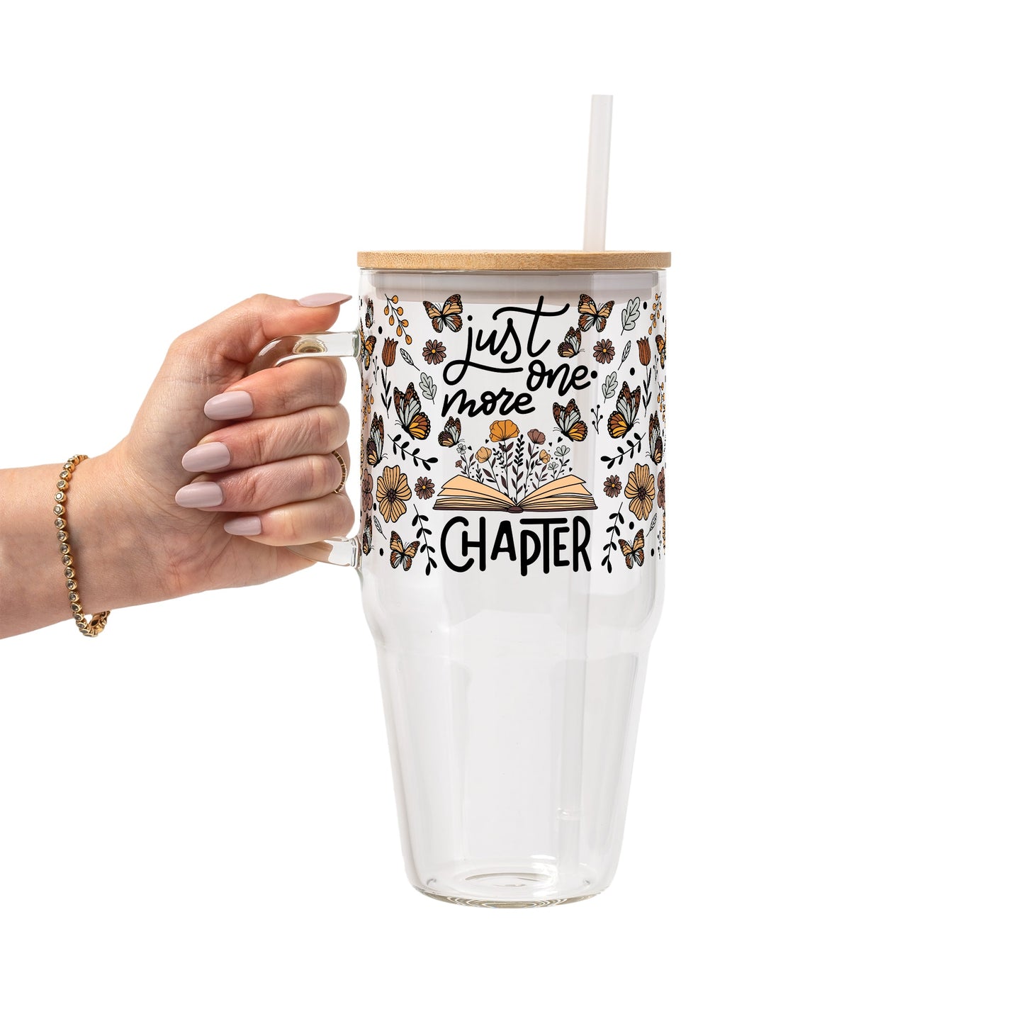 Just One More Chapter Glass Cups