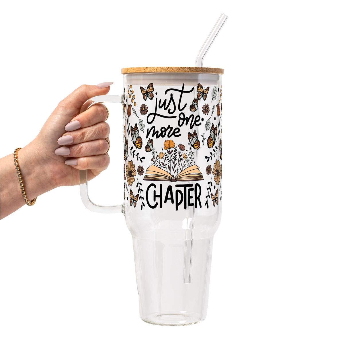 Just One More Chapter Glass Cups