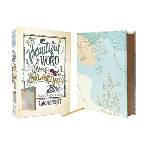 Niv, Beautiful Word Coloring Bible, Large Print, Leathersoft Over Board, Teal: Hundreds of Verses to Color - Imitation Leather