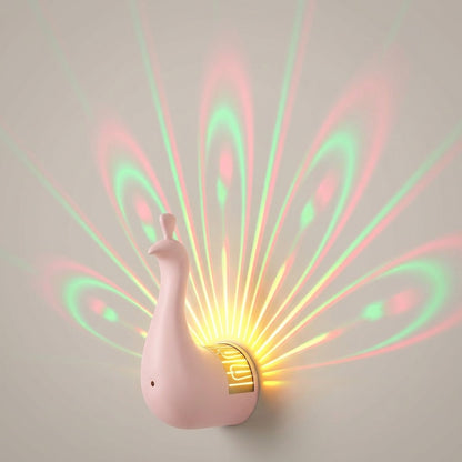 Peacock Wall Lamp Pink Modern Lighting Fixture